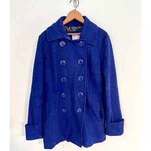 Royal blue pea coat